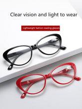 Load image into Gallery viewer, Anti-blue Light Coated Lenses Luxury Red Black Fashion Cat Eye Glasses For Women Reading Glasses & Men Computer Cateye Blue Light Blocking Reading Glasses