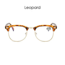 Load image into Gallery viewer, Anti Blue Light Half Frame Reading Glasses For Women And Men Anti Eye strain Fashion Classic Style Retro Eyeglasses New Eyewear Simple Modern Design Everyday Sunglasses For Men