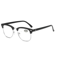 Load image into Gallery viewer, Anti Blue Light Half Frame Reading Glasses For Women And Men Anti Eye strain Fashion Classic Style Retro Eyeglasses New Eyewear Simple Modern Design Everyday Sunglasses For Men
