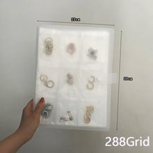 Load image into Gallery viewer, Anti-oxidation Jewelry Organizer Albums Desktop Drawer Storage Transparent Necklace Bracelet Ring Book Holder Jewelry Bag Portable Travel Jewelry Organizer Storage Book for Rings Necklaces Studs And Earrings