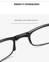 Load image into Gallery viewer, Anti UV Glare Eyestrain Foldable Computer Spring Hinge Readers For Women And Man Reading Glasses Retro Folding Spectacles Luxury Frame And TR Glasses Blue Light Readers+1.0 +1.5 +2.0 +2.5 +3.0 +3.5 +4.0