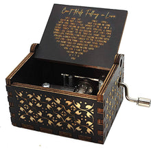 Load image into Gallery viewer, Antique Engraved Musical Box Can't Help Falling in Love