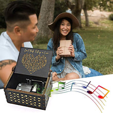 Load image into Gallery viewer, Antique Engraved Musical Box Can't Help Falling in Love