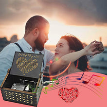 Load image into Gallery viewer, Antique Engraved Musical Box Can't Help Falling in Love