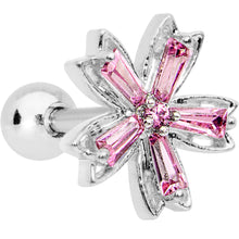 Load image into Gallery viewer, Pink CZ Gem Lil Lily Cartilage Tragus Earring