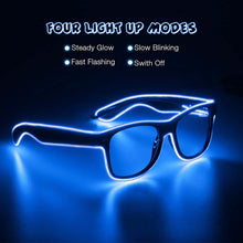 Load image into Gallery viewer, Aquat Light up EL Wire Neon Rave Glasses