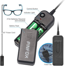 Load image into Gallery viewer, Aquat Light up EL Wire Neon Rave Glasses