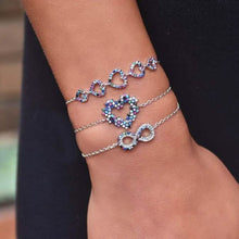 Load image into Gallery viewer, Arden Dark Colored Heart Bracelet