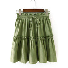 Load image into Gallery viewer, Arjungo Women's Ruffled Boho A Line Skater Mini Skirt