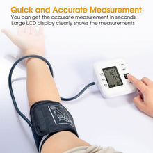 Load image into Gallery viewer, Arm Blood Pressure Monitor with Adjustable Cuff
