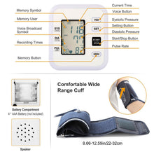 Load image into Gallery viewer, Arm Blood Pressure Monitor with Adjustable Cuff