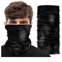 Load image into Gallery viewer, Army Camo Bandana Scarf Skull Balaclava Neck Buff Hunting Facemask Ski Mask Women Men Neck Gaiter Cover Turban Multipurpose Balaclava Elastic UV Face Shields for Women Gaiter Headband Shemagh Washable Cloth Bandanas Women Men