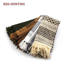 Load image into Gallery viewer, Army Military Tactical Keffiyeh Shemagh Arab Scarf Shawl Neck Cover Head Wrap Cotton Winter Scarves Military Shemagh Army Desert Keffiyeh Arab Scarf Shawl Neck Cover Head Wrap Scarf Military Shemagh Tactical Desert Keffiyeh Head Neck