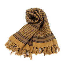 Load image into Gallery viewer, Army Military Tactical Keffiyeh Shemagh Arab Scarf Shawl Neck Cover Head Wrap Cotton Winter Scarves Military Shemagh Army Desert Keffiyeh Arab Scarf Shawl Neck Cover Head Wrap Scarf Military Shemagh Tactical Desert Keffiyeh Head Neck