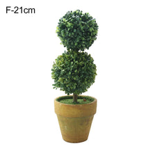 Load image into Gallery viewer, Artificial 1 Pc Heart Star Round Potted Decor Bonsai Ornament Home Garden Wedding Party Decor Home Decoration
