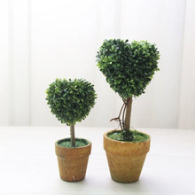 Load image into Gallery viewer, Artificial 1 Pc Heart Star Round Potted Decor Bonsai Ornament Home Garden Wedding Party Decor Home Decoration
