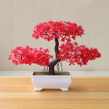 Load image into Gallery viewer, Artificial Bonsai Tree Fake Flower Potted Ornament For Home, Room, Garden, Bookshelves Decoration Desktop Display Artificial Flower Potted for Home Decor