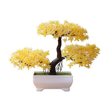 Load image into Gallery viewer, Artificial Bonsai Tree Fake Flower Potted Ornament For Home, Room, Garden, Bookshelves Decoration Desktop Display Artificial Flower Potted for Home Decor