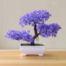 Load image into Gallery viewer, Artificial Bonsai Tree Fake Flower Potted Ornament For Home, Room, Garden, Bookshelves Decoration Desktop Display Artificial Flower Potted for Home Decor