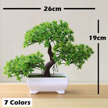 Load image into Gallery viewer, Artificial Bonsai Tree Fake Flower Potted Ornament For Home, Room, Garden, Bookshelves Decoration Desktop Display Artificial Flower Potted for Home Decor