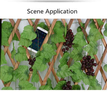 Load image into Gallery viewer, Artificial Decoration Vivid Vine Rattan Leaf Grass Grape Leaves Hanging For Wedding Home Kitchen Garden Party Decor Garland Fake Greenery Vine Leaves Hanging Green Foliage for Home Wedding Garden Wall Decoration