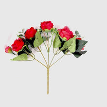 Load image into Gallery viewer, Artificial Flowers 1 Bouquet 9 heads Peony Tea Rose Autumn Silk Fake Flowers For Living Room Home Garden Wedding Decoration Artificial Silk Fake Flowers Rose Floral Decor Bouquet