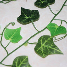 Load image into Gallery viewer, Artificial Ivy Leaf Garland Fake Leaves Hanging Vines For Home Decor Creeper Green Ivy Artificial Ivy Garland Greenery Hanging Plant Vine for Wedding Wall Party Room Astethic Stuff Decor 100pcs Leaf 1 piece 2.4M