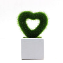 Load image into Gallery viewer, Artificial Lawn Simulation Grass Pile Simulation Flocking Love Star Bonsai Fake Flower Grass Ball For Home Decorations Ornaments Gifts