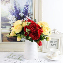 Load image into Gallery viewer, Artificial Roses Flowers Bundle Of Beautiful Silk Peony Bouquet For Home Wedding Party Scrapbook Decoration Accessories Artificial Rose Flowers Bouquet Silk Flowers Rose for Home Bridal Wedding Party Festival Decor