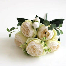 Load image into Gallery viewer, Artificial Roses Flowers Bundle Of Beautiful Silk Peony Bouquet For Home Wedding Party Scrapbook Decoration Accessories Artificial Rose Flowers Bouquet Silk Flowers Rose for Home Bridal Wedding Party Festival Decor