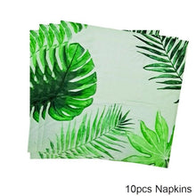 Load image into Gallery viewer, Artificial Tropical Palm Leaves For Hawaiian Luau Beach Birthday Jungle Party Wedding Home Table Decoration Accessories Tropical Leaves with Stems Jungle Leaves Decorations for Hawaiian Luau Party Beach Baby Shower Wedding Birthday Decorations