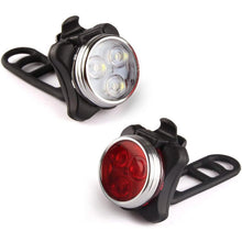 Load image into Gallery viewer, Ascher USB Rechargeable Bike Light Set