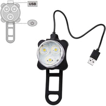 Load image into Gallery viewer, Ascher USB Rechargeable Bike Light Set