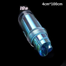 Load image into Gallery viewer, Aurora Nails Glass Foil Film Sticker Cellophane Paper Korean Nail Trend Design Ice Cube Manicure Accessories Heart Nail Art Stickers Glitter Decals Decoration Stickers Glitter Decals Love Nail Sequins Laser Heart Nail Supplies Sparkle Nail