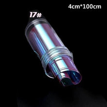Load image into Gallery viewer, Aurora Nails Glass Foil Film Sticker Cellophane Paper Korean Nail Trend Design Ice Cube Manicure Accessories Heart Nail Art Stickers Glitter Decals Decoration Stickers Glitter Decals Love Nail Sequins Laser Heart Nail Supplies Sparkle Nail