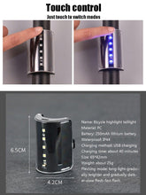 Load image into Gallery viewer, Auto-Sensing Bicycle Light Waterproof Bike Taillight LED USB Rechargable Safety Back Light Riding Warning Saddle Bike Rear Light Waterproof Bike Headlight Taillight LED Light Modes Bike Lights For Night Riding