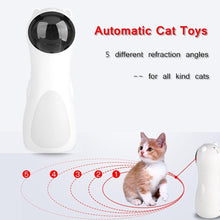Load image into Gallery viewer, Automatic Cat Toys Teaser Interactive Smart Teasing Pet LED Laser Funny Handheld Mode Electronic Pet USB Charge Toys for Indoor Pet Auto On Off Silent Chase Laser Light Random Speed Pattern Active Cat Toys Hunting Exercise