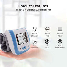 Load image into Gallery viewer, Automatic Digital Wrist Sphygmomanometer