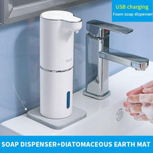 Load image into Gallery viewer, Automatic Foam Soap Dispensers Bathroom Smart Washing Hand Machine With USB Charging White High Quality Material Automatic Touchless Soap Dispenser Rechargeable Foaming Soap Dispense With Adjustable Volume Suitable For Bathroom Office Hotel
