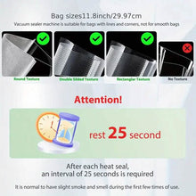 Load image into Gallery viewer, Automatic One-Touch Food Vacuum Sealer 5 Modes with 15 Sealer Bags and Built-in Cutter