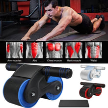 Load image into Gallery viewer, Automatic Rebound Anti-Slip AB Roller Wheel with Knee Pad Holder