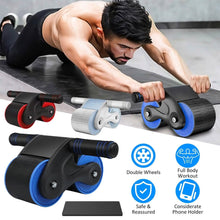 Load image into Gallery viewer, Automatic Rebound Anti-Slip AB Roller Wheel with Knee Pad Holder