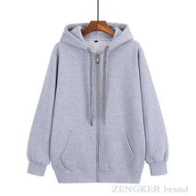 Load image into Gallery viewer, Autumn Mens Cardigan Plus Size Hoodie For Man Jacket Cardigan Oversized Men Hoodies Sweatshirt Long Sleeve Crew Neck Hooded Jacket Hip Hop Streetwear Pullover Top Zip Hoodie For Men