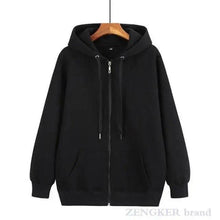 Load image into Gallery viewer, Autumn Mens Cardigan Plus Size Hoodie For Man Jacket Cardigan Oversized Men Hoodies Sweatshirt Long Sleeve Crew Neck Hooded Jacket Hip Hop Streetwear Pullover Top Zip Hoodie For Men