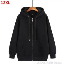 Load image into Gallery viewer, Autumn Mens Cardigan Plus Size Hoodie For Man Jacket Cardigan Oversized Men Hoodies Sweatshirt Long Sleeve Crew Neck Hooded Jacket Hip Hop Streetwear Pullover Top Zip Hoodie For Men
