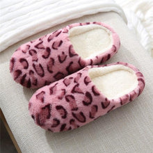 Load image into Gallery viewer, Autumn Winter Home Slippers Women Cotton Floor Shoes Plush Indoor Slippers Women Men Couple Warm House Slippers Slip On Bedroom Slippers With Comfy Fleece Lining