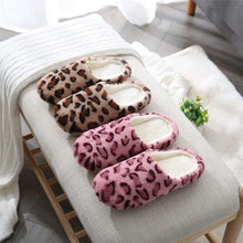 Load image into Gallery viewer, Autumn Winter Home Slippers Women Cotton Floor Shoes Plush Indoor Slippers Women Men Couple Warm House Slippers Slip On Bedroom Slippers With Comfy Fleece Lining