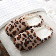 Load image into Gallery viewer, Autumn Winter Home Slippers Women Cotton Floor Shoes Plush Indoor Slippers Women Men Couple Warm House Slippers Slip On Bedroom Slippers With Comfy Fleece Lining