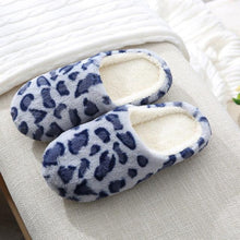 Load image into Gallery viewer, Autumn Winter Home Slippers Women Cotton Floor Shoes Plush Indoor Slippers Women Men Couple Warm House Slippers Slip On Bedroom Slippers With Comfy Fleece Lining