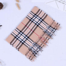 Load image into Gallery viewer, Autumn Winter Luxury Soft Men's Plaid Lightweight Scarf Elegant Thicken Wrap Shawl Ladies Lightweight Escharpe Soft Wool Elegant Neckwear Cashmere Scarf Long Thick Warm Unisex For Women Men